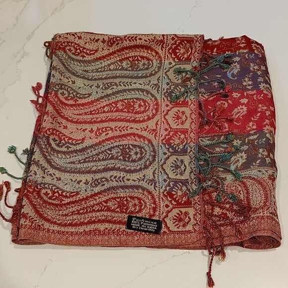 Pashmina Paisley Floral Wrap Scarf - Picture 8 of 8